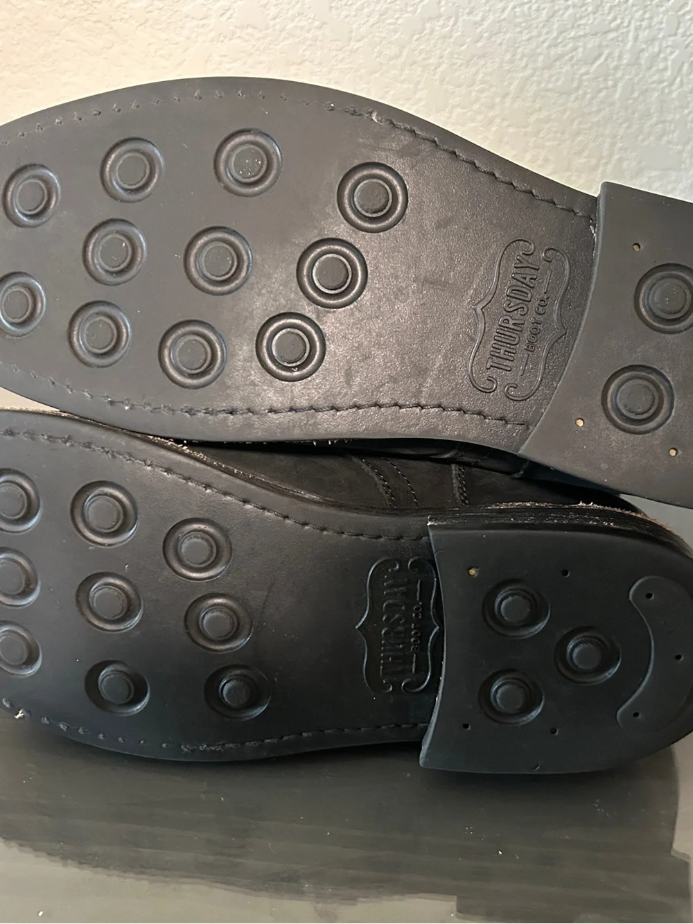 Thursday Boot Company Black Men's Lace-Up Cap-Toe Boots